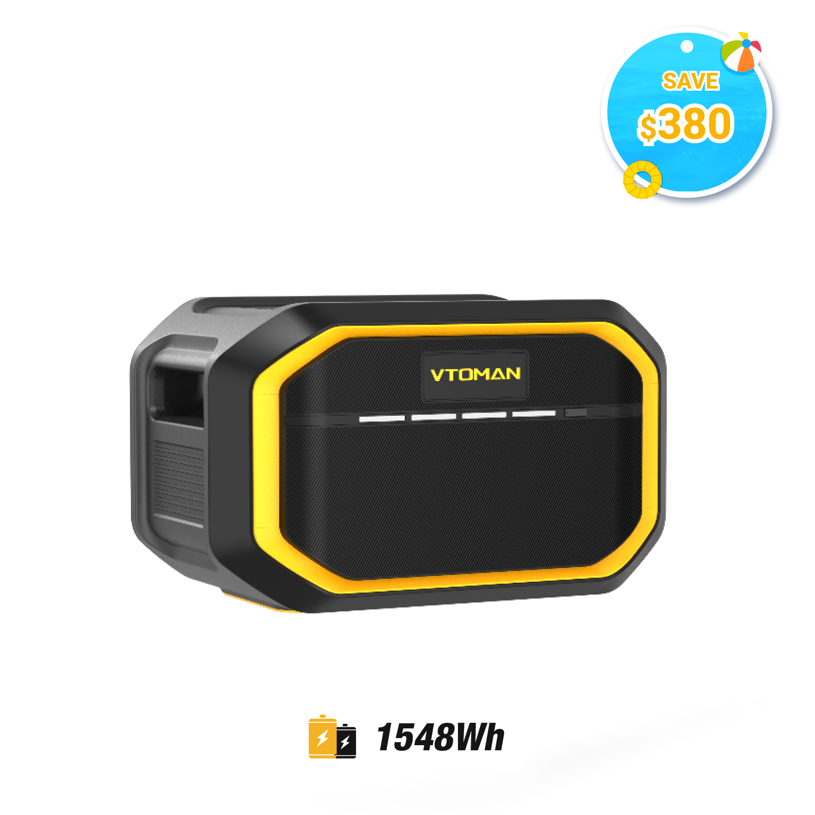 VTOMAN 1548Wh Extra Battery for FlashSpeed 1500/1000/600