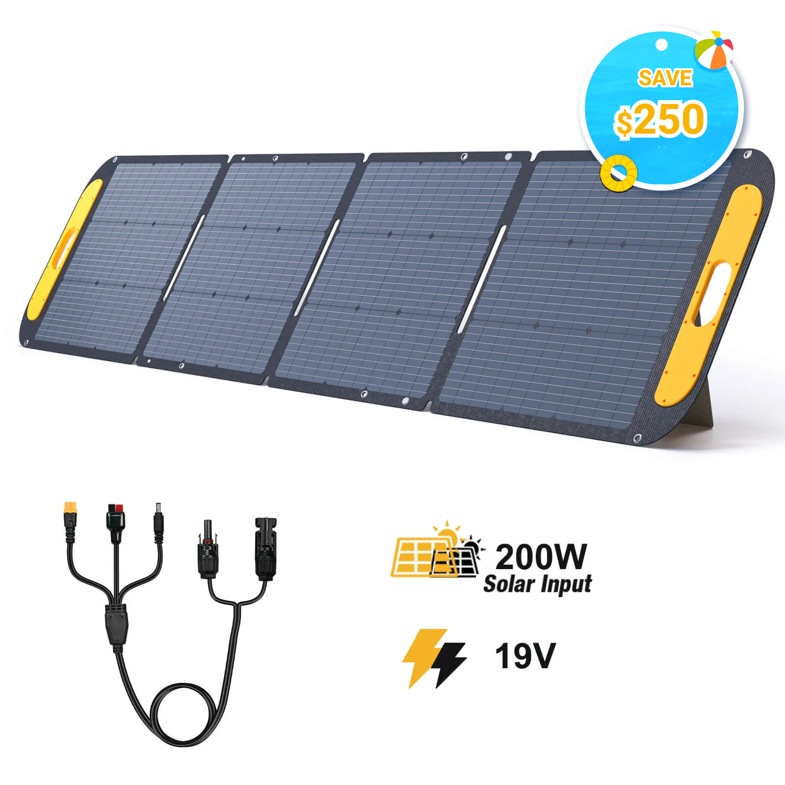VTOMAN 200W Portable Solar Panel