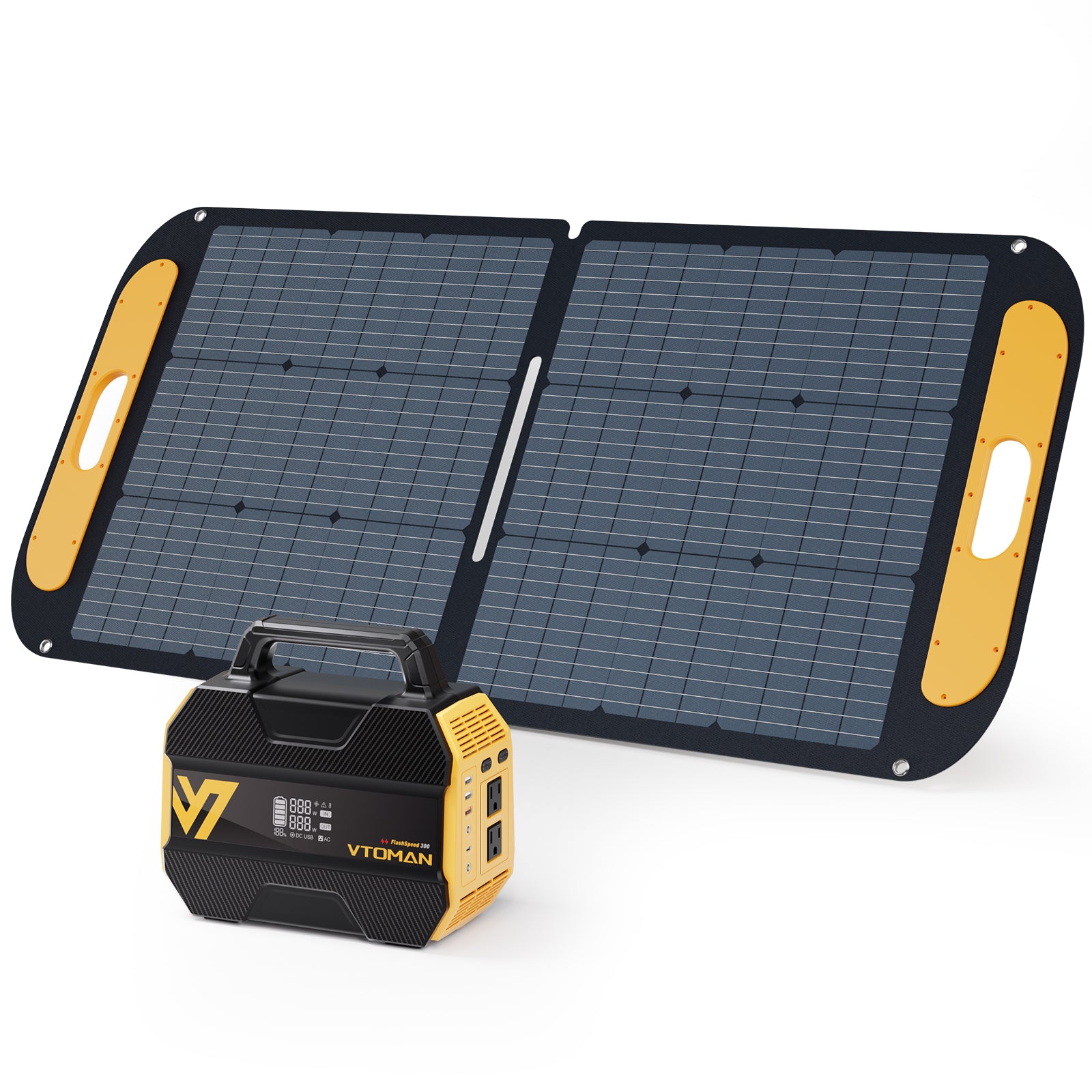 VTOMAN FlashSpeed 300 with 110W Solar Panel