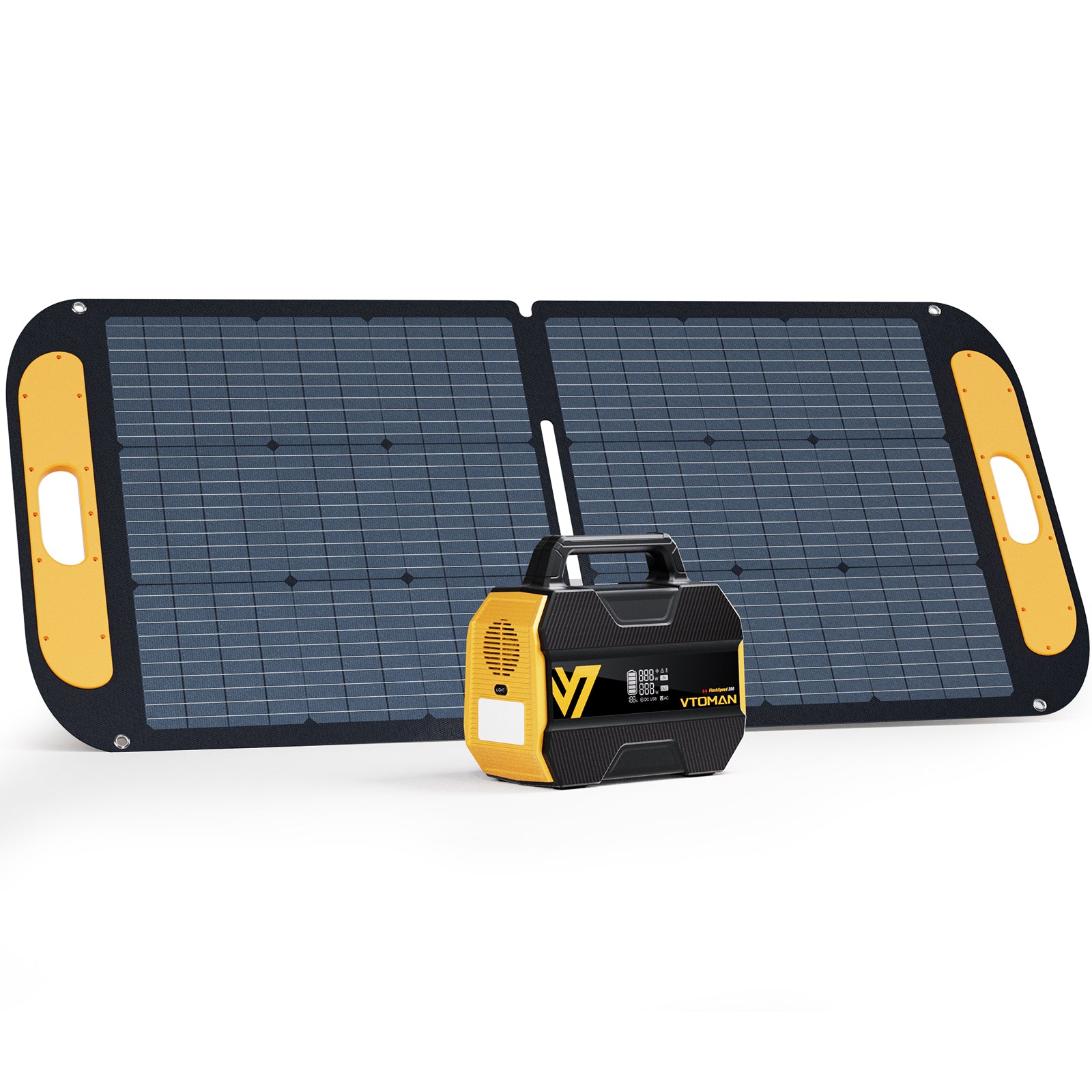 VTOMAN FlashSpeed 300 with VS110 Solar Panel