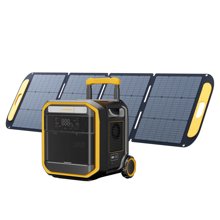 VTOMAN_Flashspeed_pro_3600 with 200W solar panel
