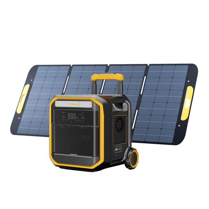 VTOMAN_Flashspeed_pro_3600 with 400W solar panel