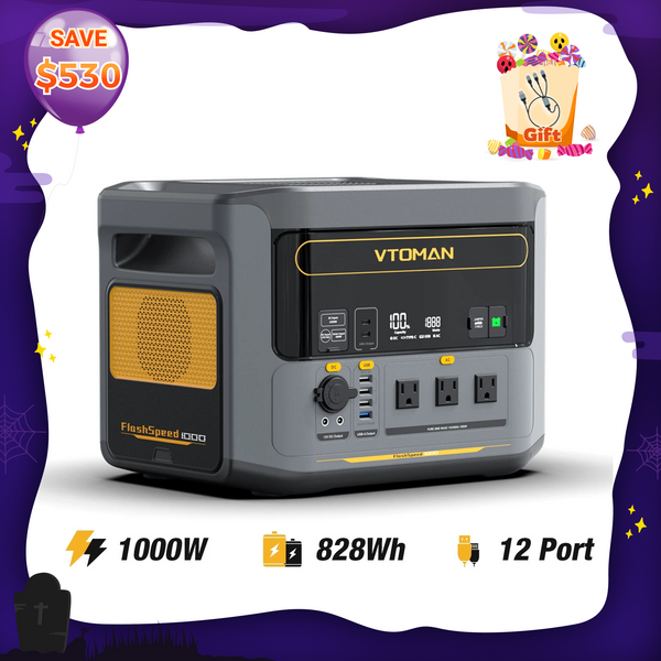 VTOMAN FlashSpeed 1000 Power Station 828Wh | 1000W