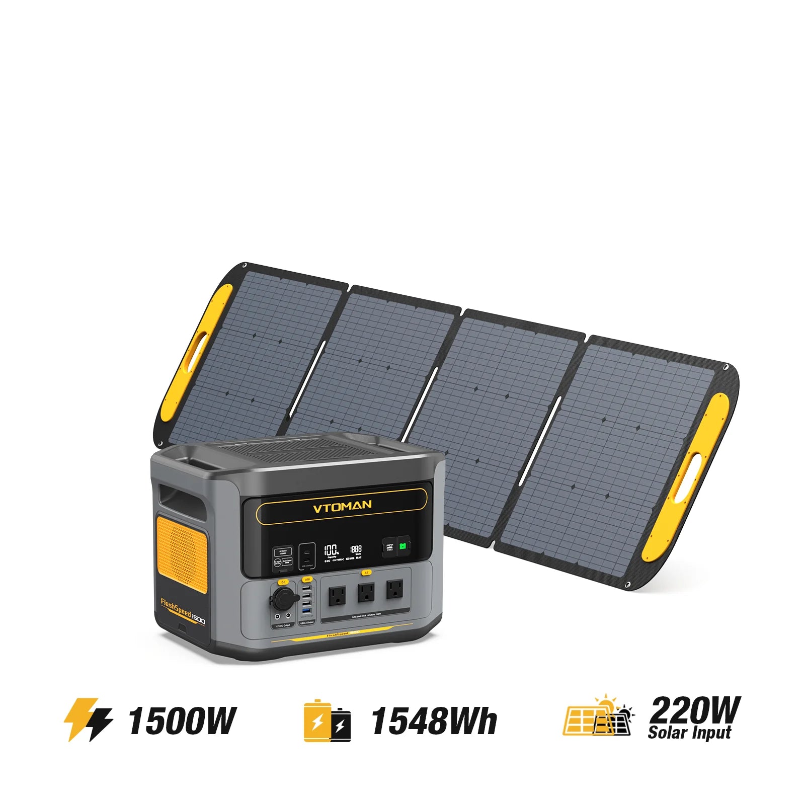 VTOMAN 220W Pro Portable Solar Panel