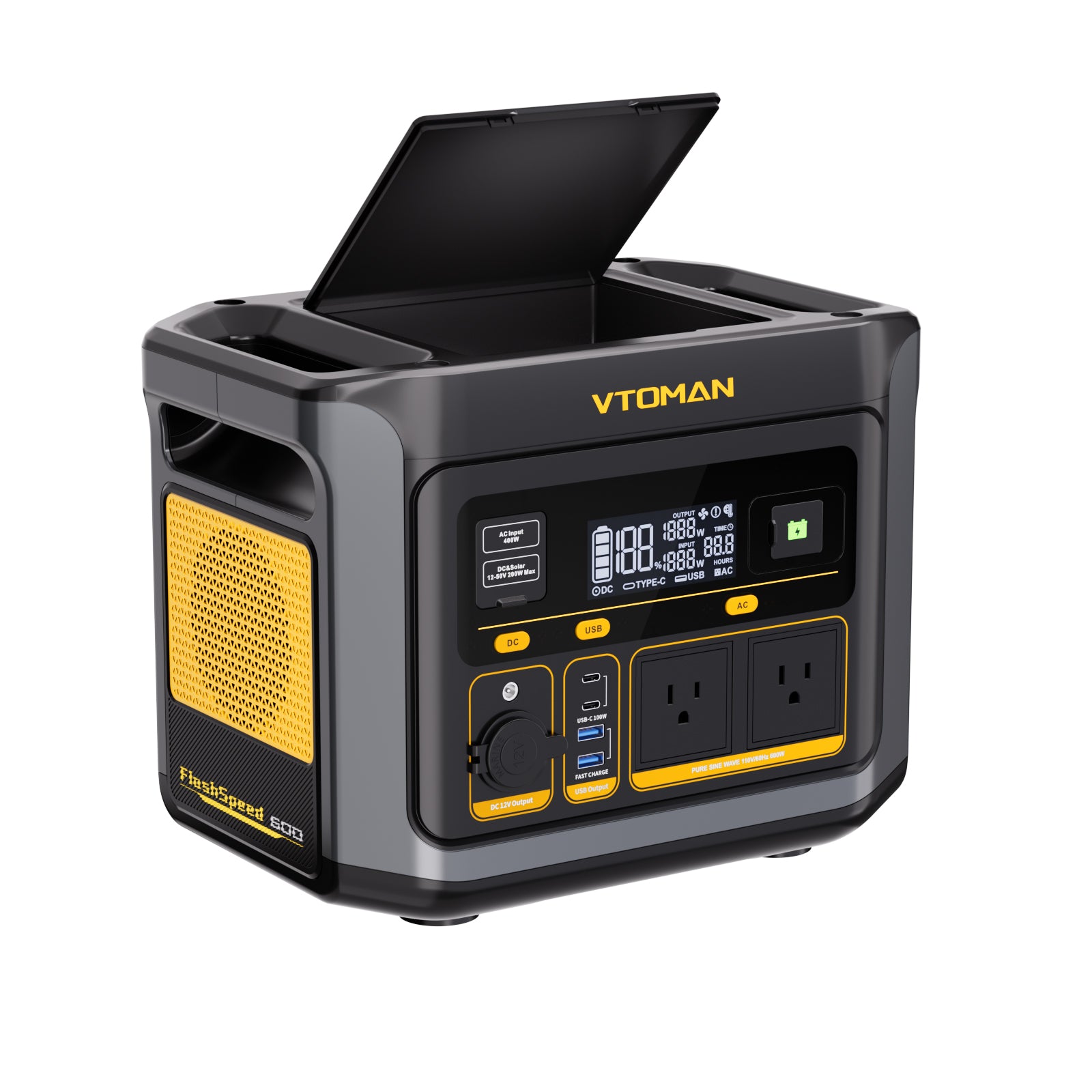 VTOMAN FlashSpeed 600 with 110W Solar Panel