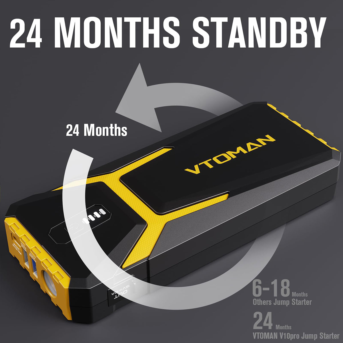 Arrancador VTOMAN V10 Pro amarillo 4500A (SOLO CANADÁ)