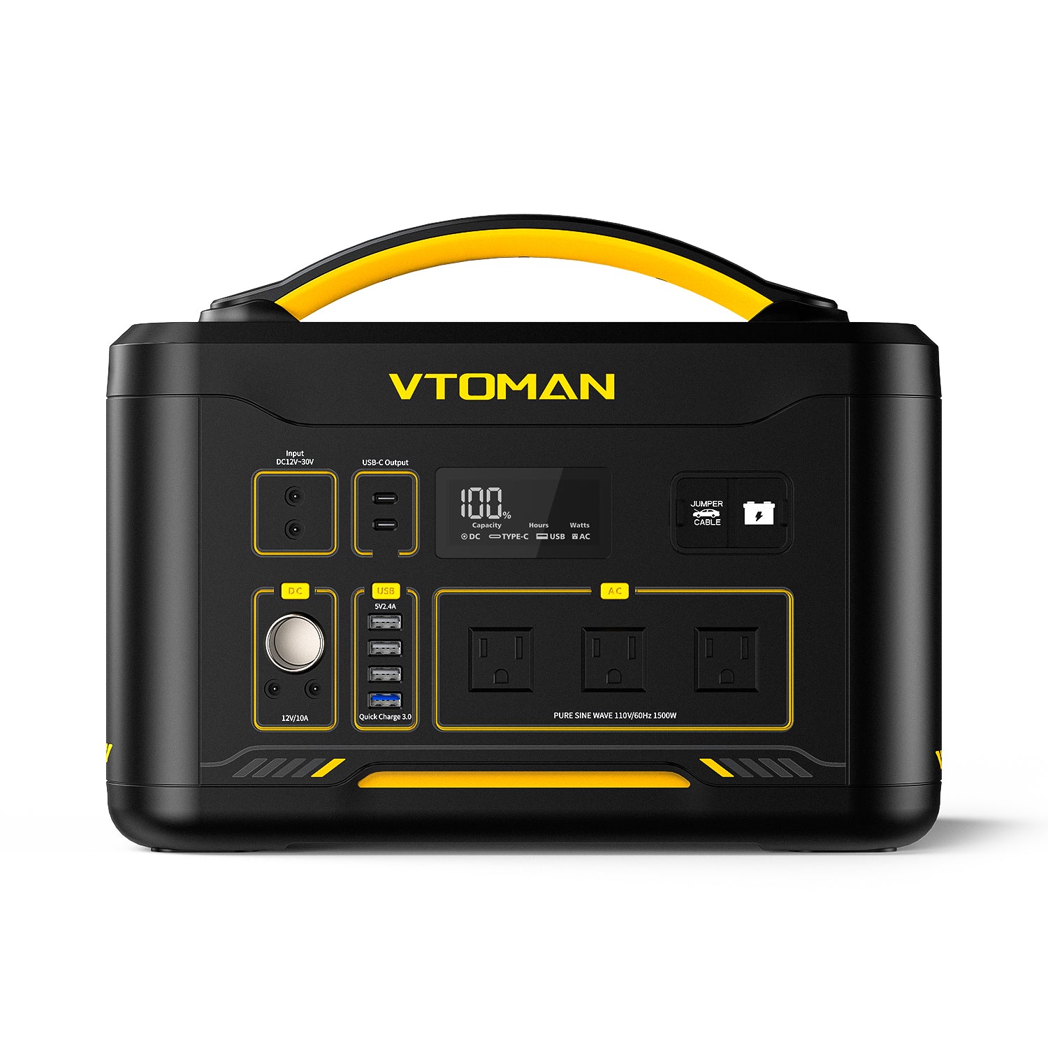 VTOMAN Jump 1500 features LiFePO4 batteries