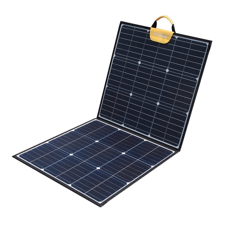 VTOMAN Portable Solar Panel for Solar Generator, 110W 19V Folding Solar  Charger with 23% Efficiency, IP67 Waterproof and Adjustable Kickstands  Design